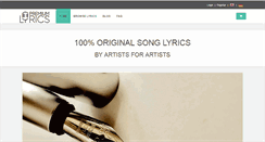Desktop Screenshot of premiumlyrics.com