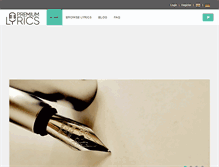 Tablet Screenshot of premiumlyrics.com